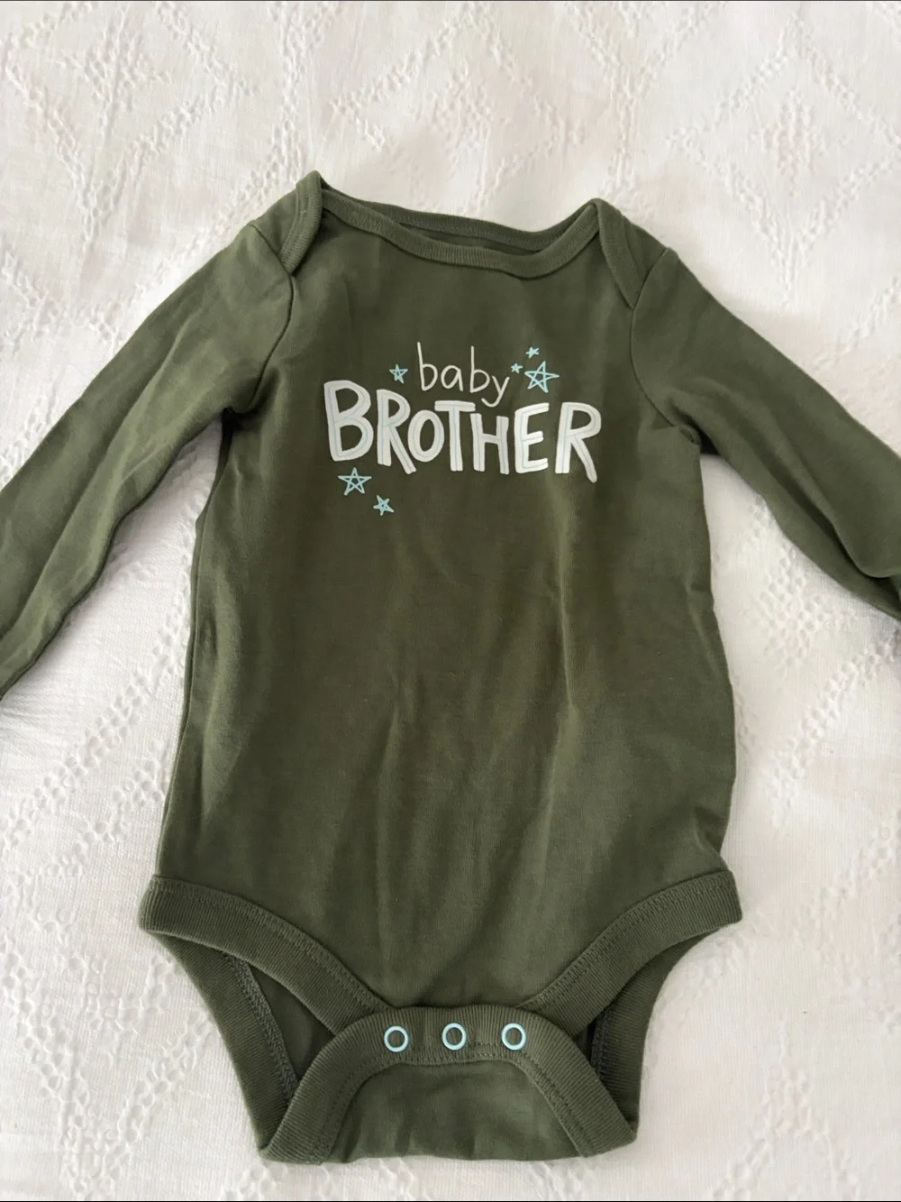 Carter's Red Striped Footed Sleeper & Olive Green 